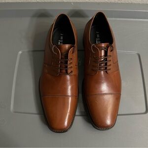 Sizes  are Wide Johnston & Murphy Brown Leather Derby Oxfords Wide Width Sizes